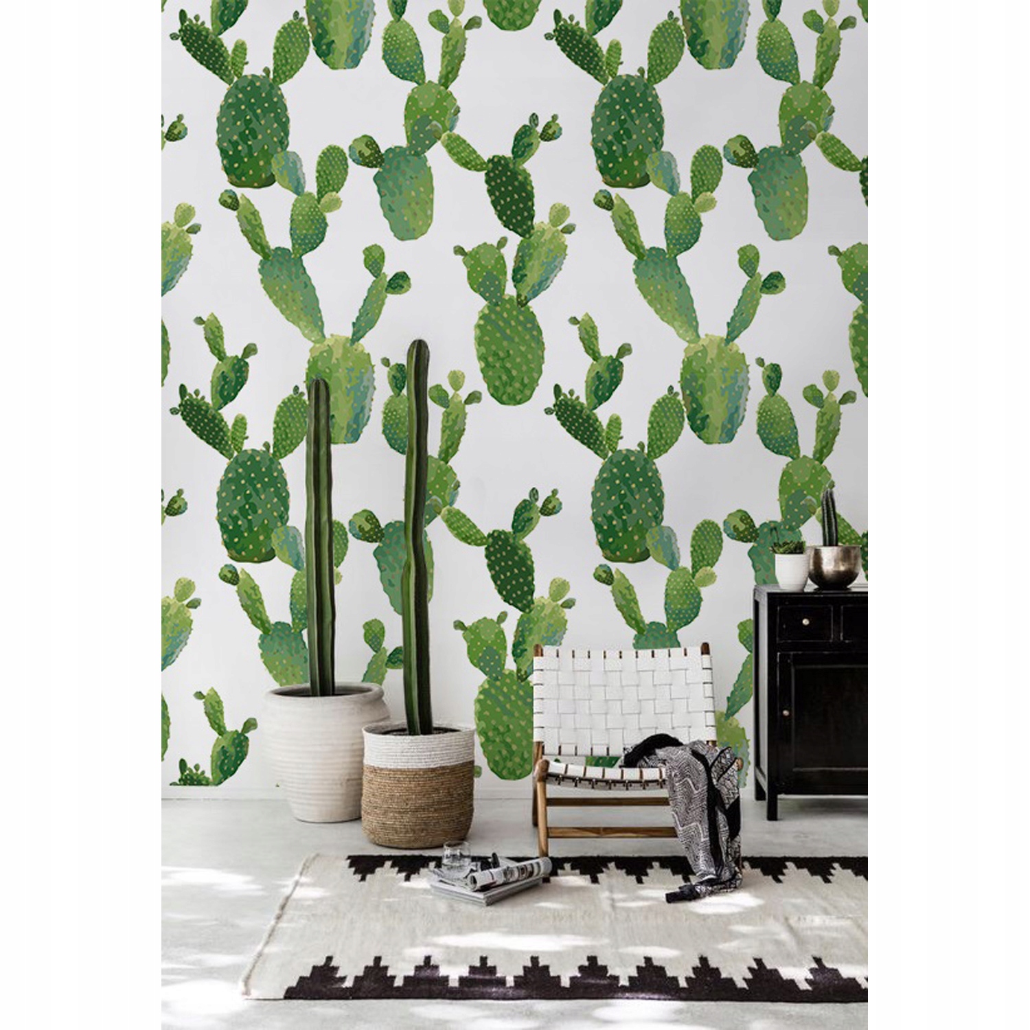 

Fototapeta Kaktusy tropikalne akwarelowe 290x290cm