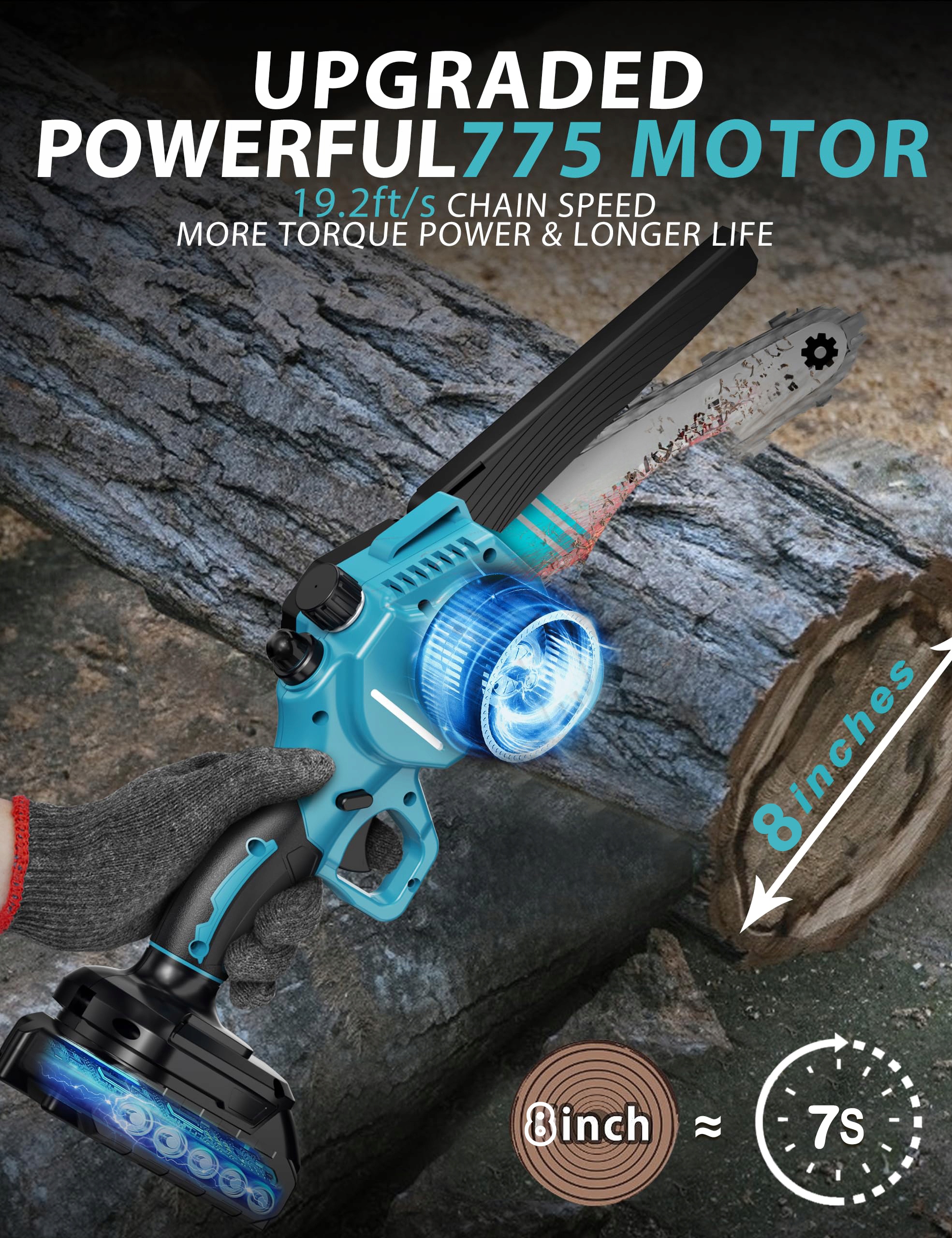 Piła łańcuchowa Rilbstix 1200 W 2*aku 3*łańcuch Producent łańcucha Yato