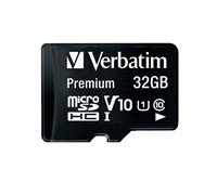 VERBATIM MicroSDHC karta 32GB Premium, U1 + SD ad