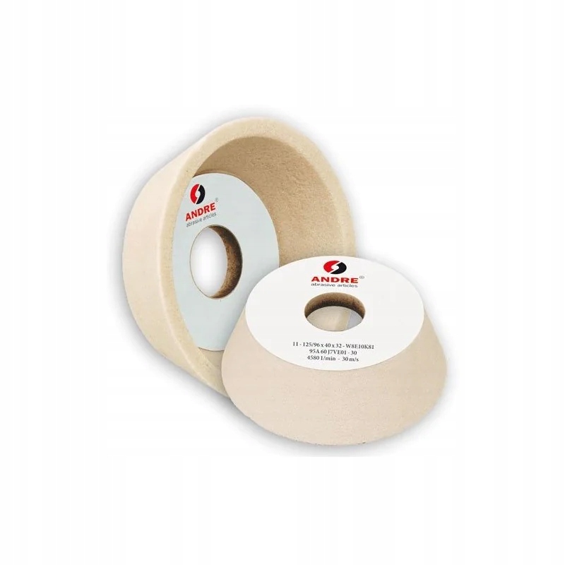 Ściernica Stożkowa Garnkowa 150/114x50x32mm Biała Andre 520089