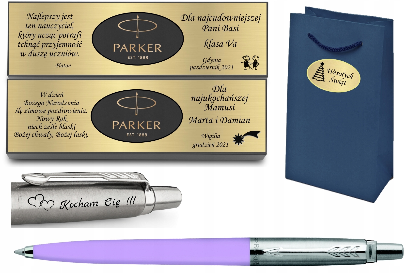 

Parker Długopis Jotter Fioletowy Grawer Tabliczka