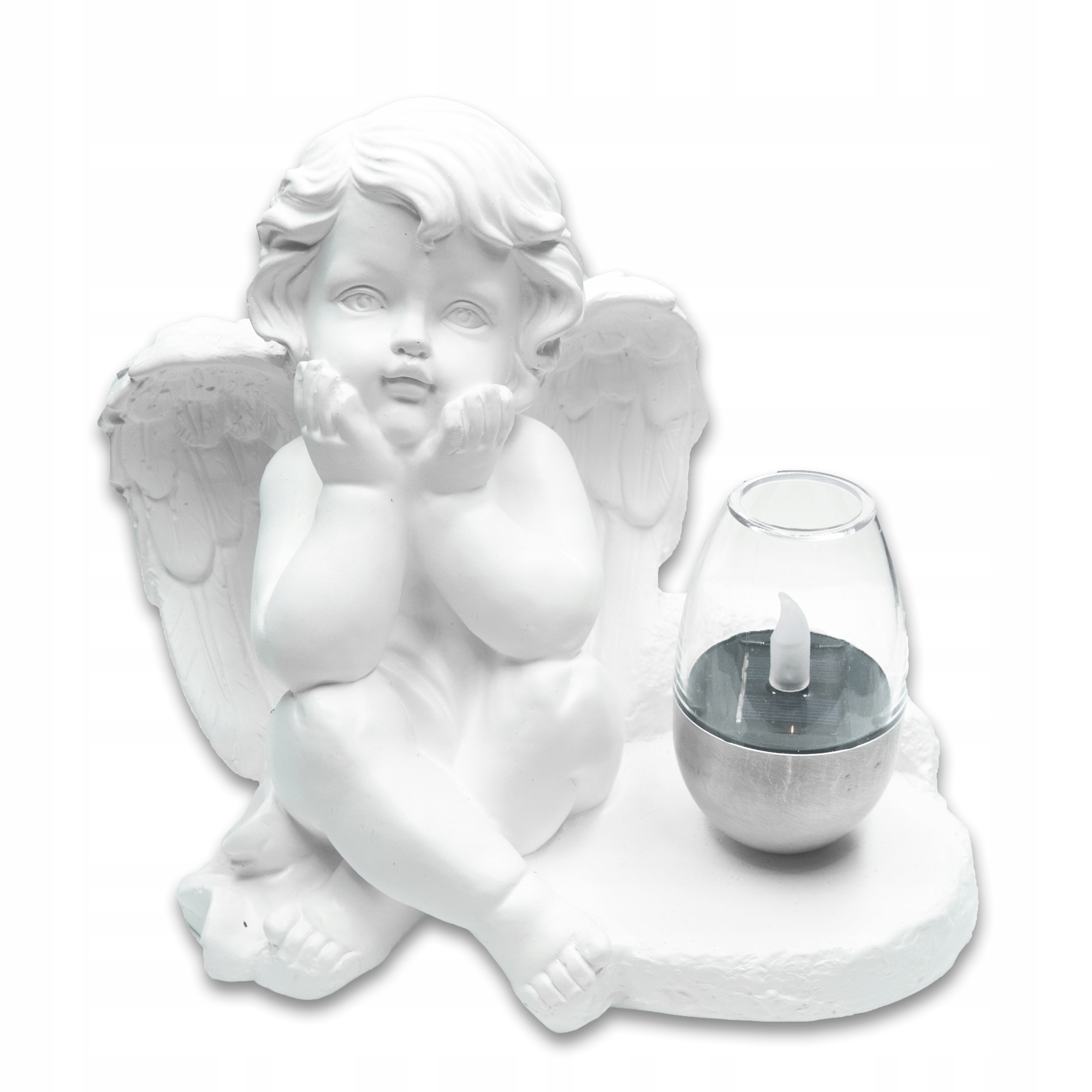 ZNICZ GIPSOWA FIGURKA NAGROBNA LAMPA SOLARNA LED Marka Decortrend