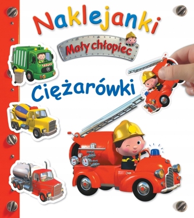 

Mały chłopiec. Naklejanki. Ciężarówki
