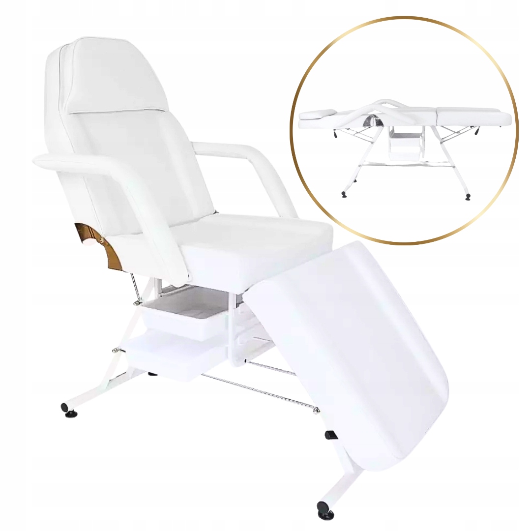 Kosmetické Křeslo S Toaletami, Postel, Lehátko, Bílá, Vysoké, Stabilní