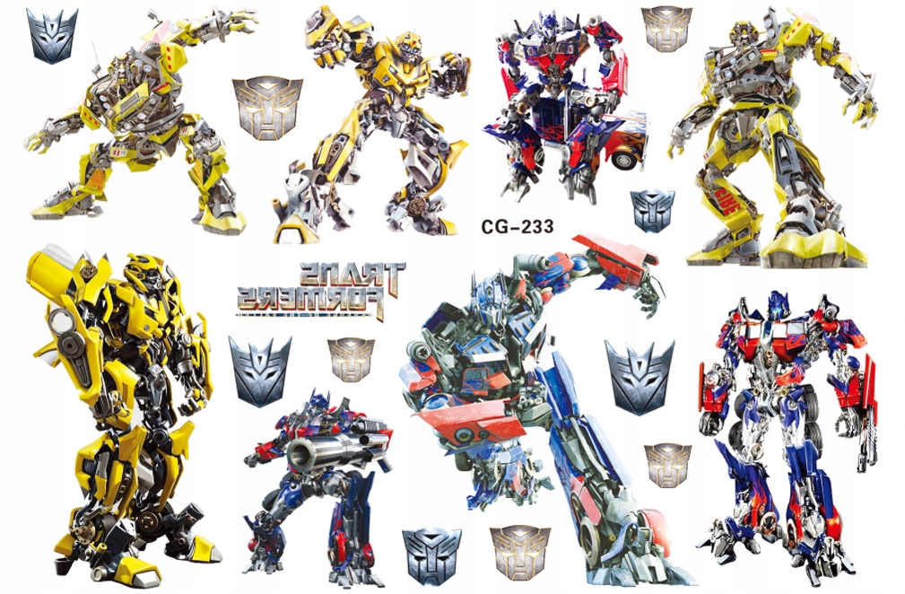 

Tatuaż zmywalny dla dzieci Transformers CG233