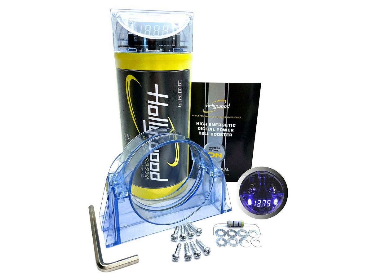 Hollywood Energetic HCM-1 automobilový kondenzátor 1F pre zosilňovač