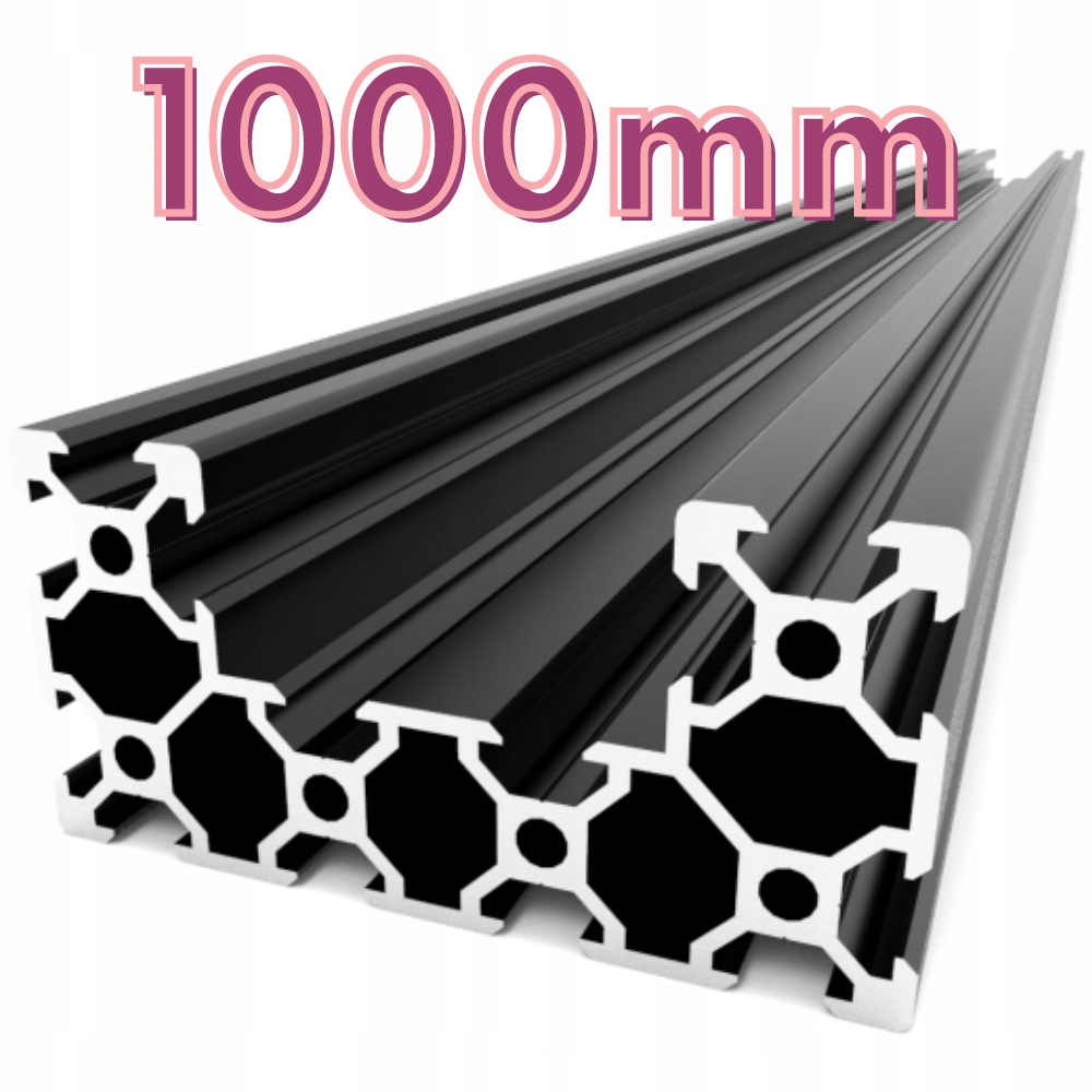 Hliníkový profil V-Slot 40x80x1000 C-beam černý