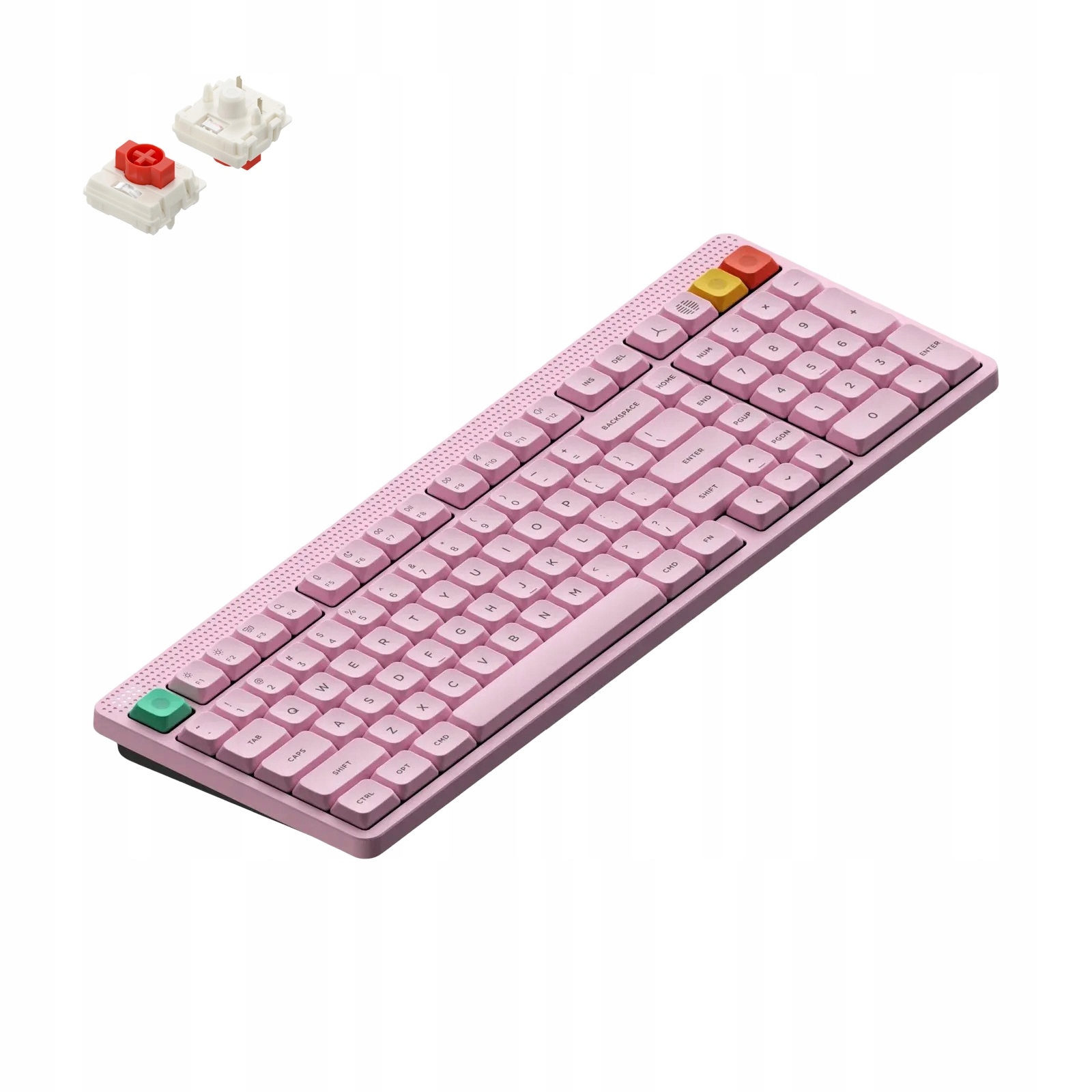 NuPhy Node 100 Bezprzewodowa Klawiatura Mechaniczna Low Profile Red nano