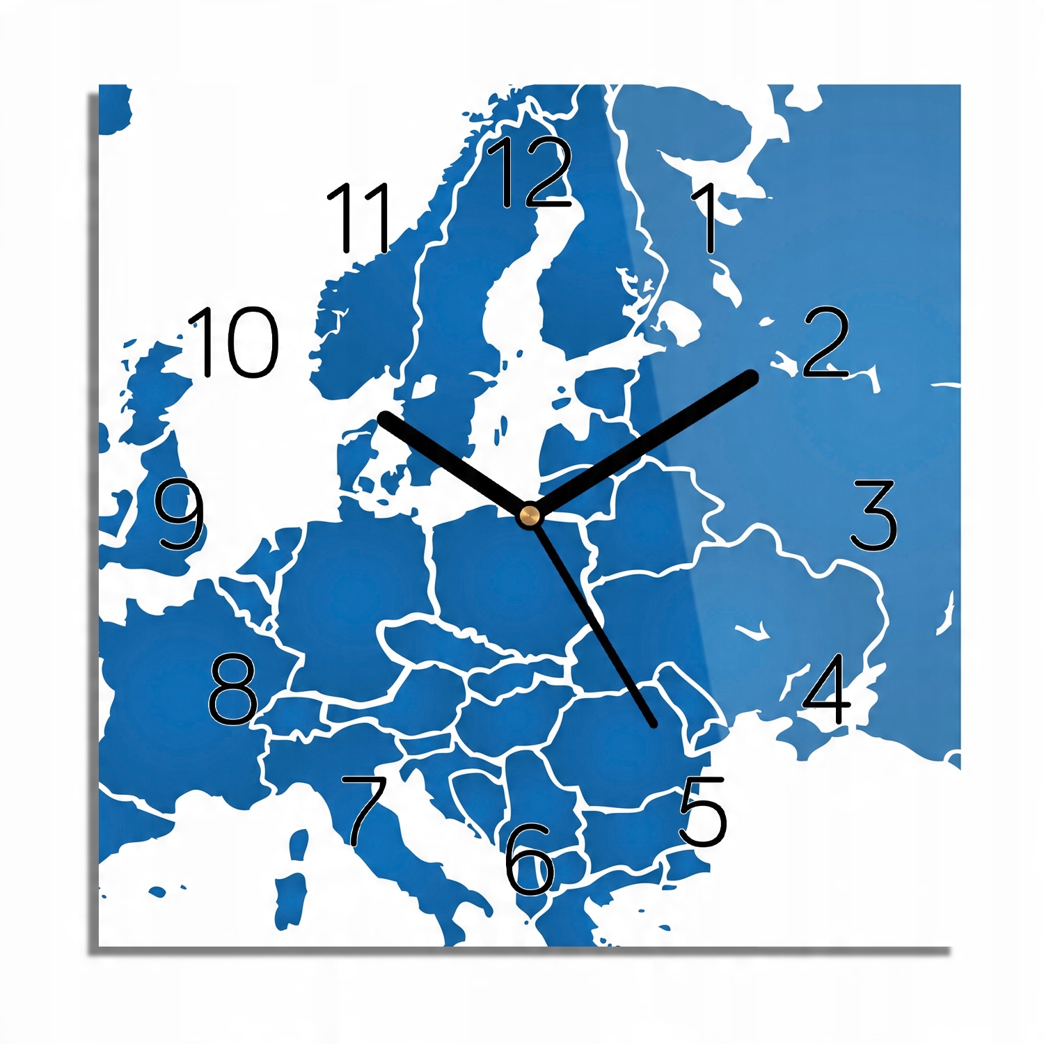 

Mapa Europa Unia zegar na szkle do kuchni 30x30