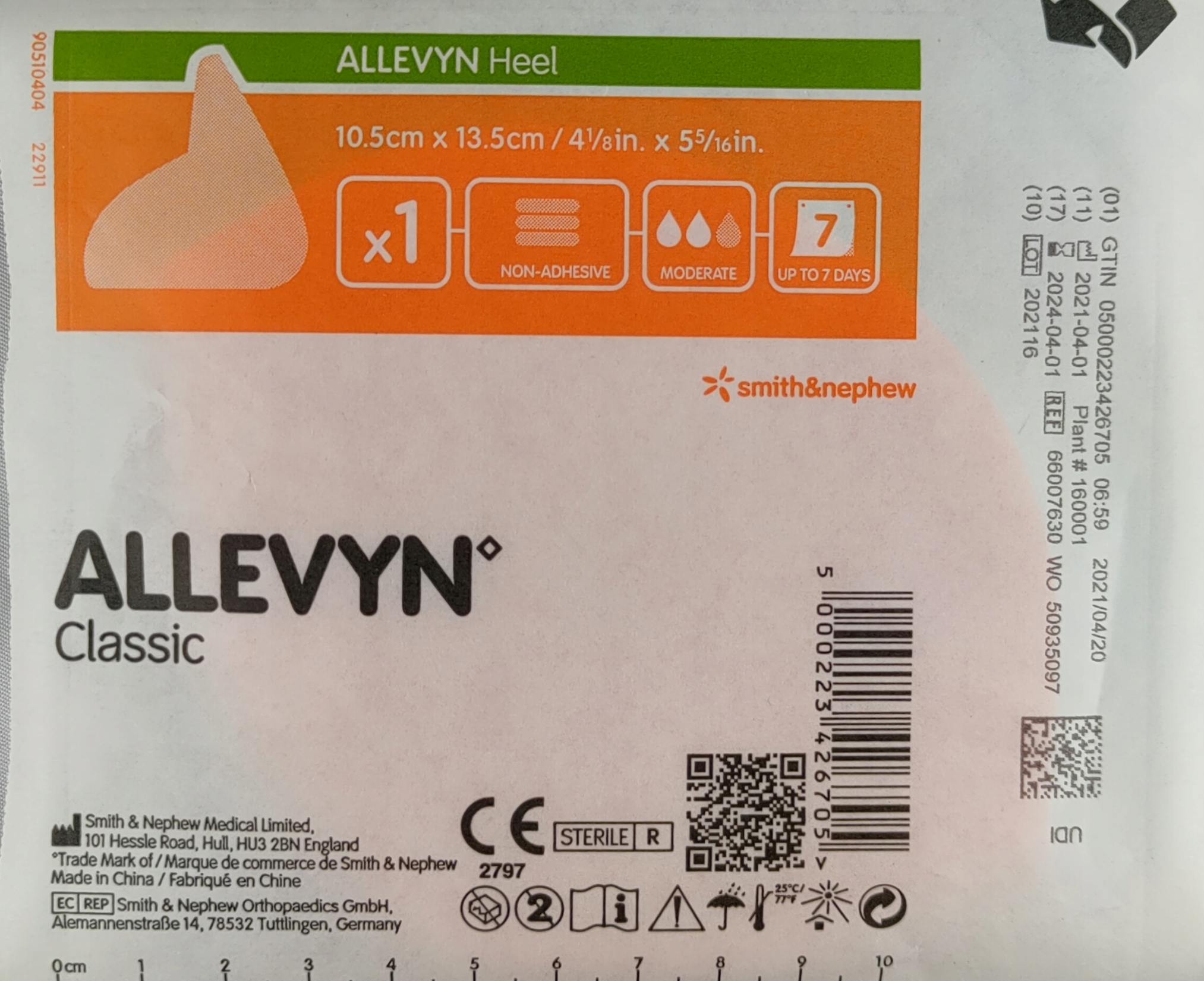 

Allevyn Heel 10,5x13,5 Bez Srebra Ag pięta 1szt