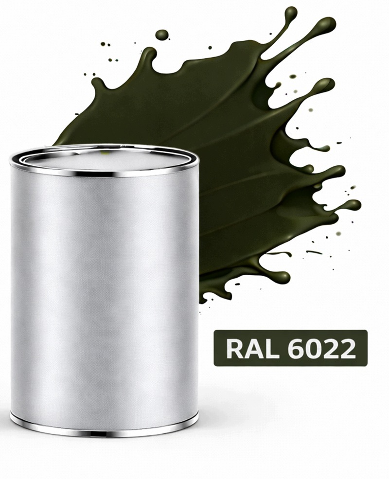 Ral 6022 Alkydová smaltovaná lesklá Barva na kov a ocel 1L