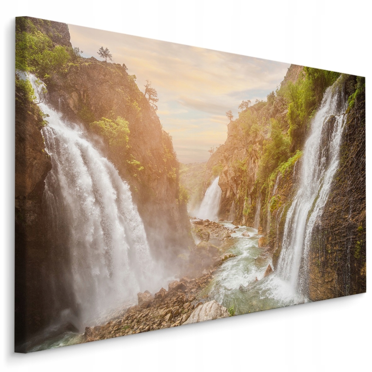 Nástěnný obraz 3D pohled na vodopád Dekor 120x80