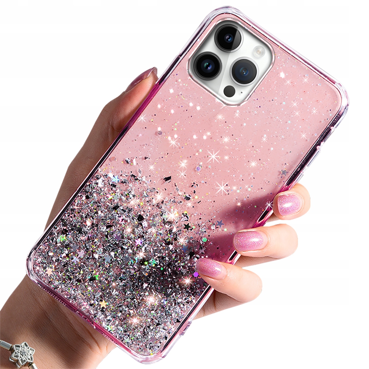

Etui do Apple iPhone 14 Pro Brokat Case Szkło 9H