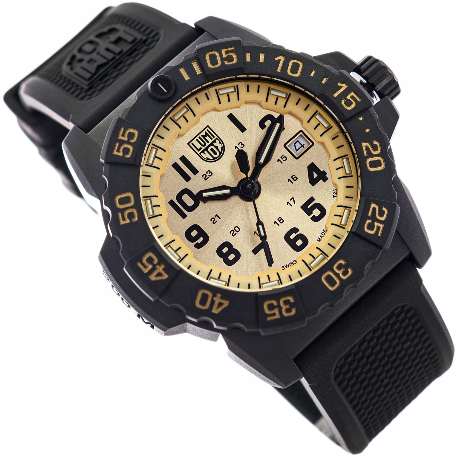 Pánské Hodinky Luminox XS.3505 Navy Seal Gold Černé S Řemínkem 200 M