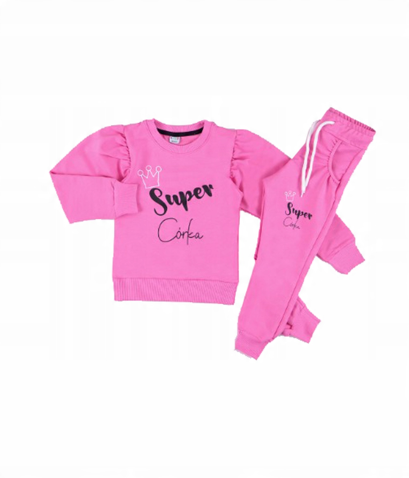 

Komplet Dziewczęcy Dres Bluza Spodnie 122