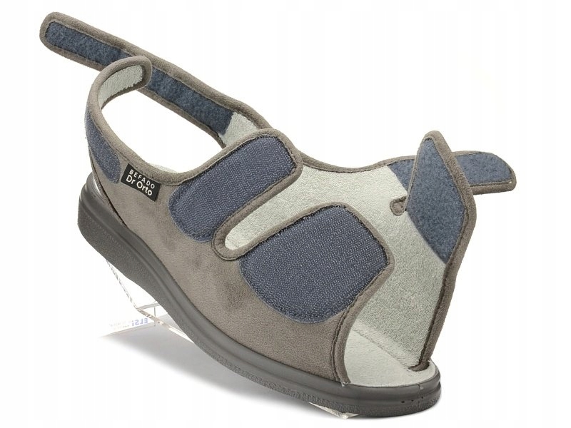 Sandały DR ORTO 733M006 Męskie Zdrowotne Szare 47 Marka Befado