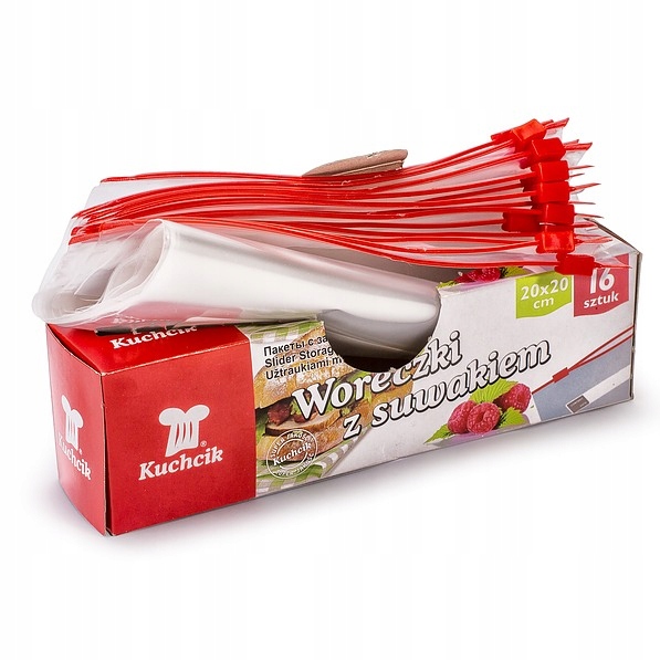

Woreczki z suwakiem mocne 20x20 Kuchcik x 16szt