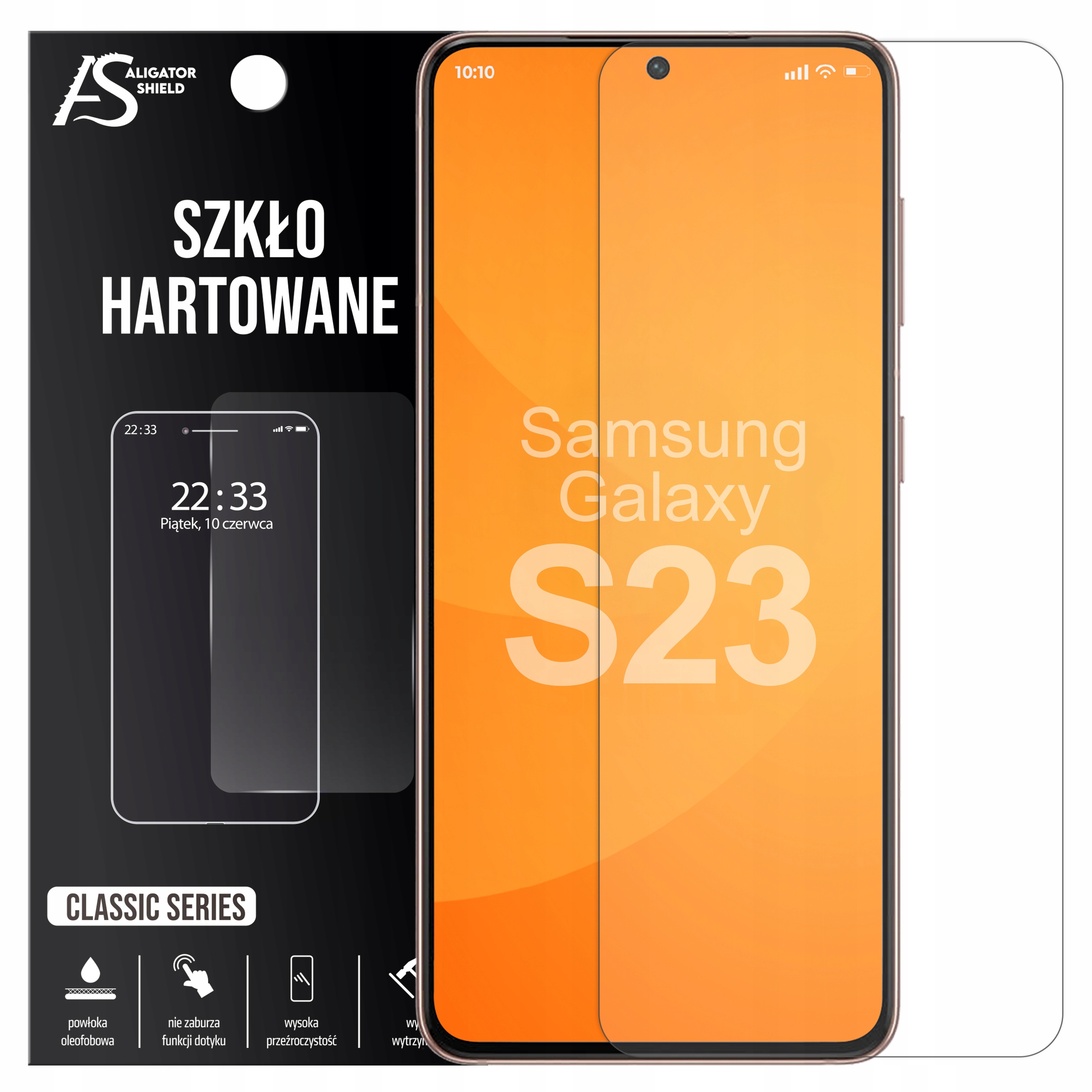Закаленное стекло AligatorShield для Samsung Galaxy S23 1 шт.