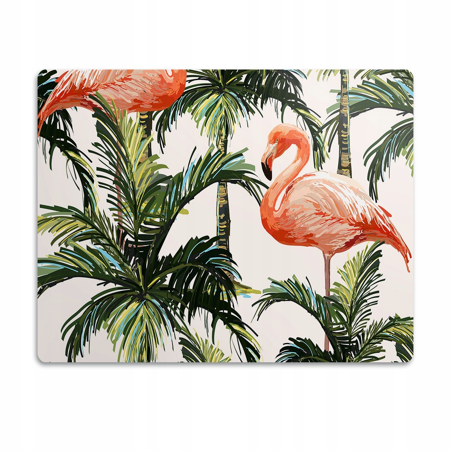 Levně Ochranná podložka pod misku Ptáci plameňáci 60x40