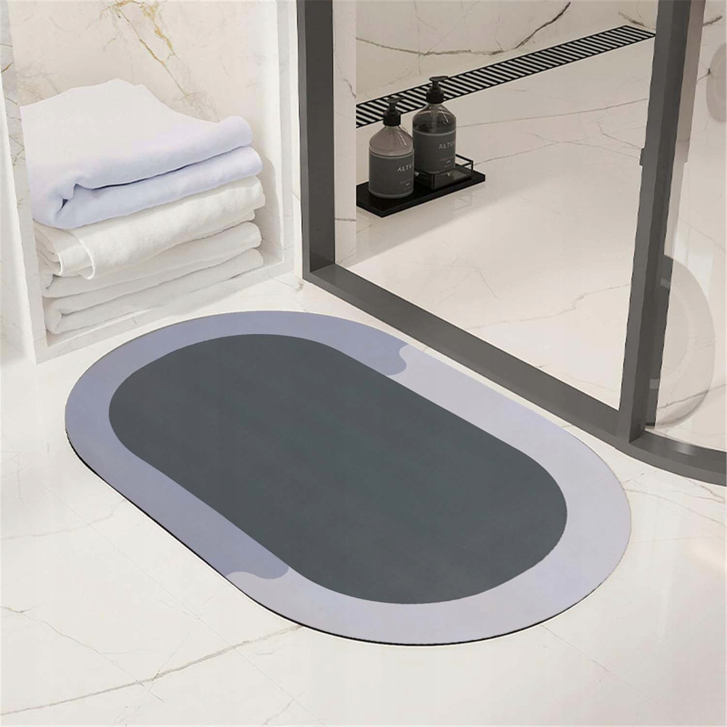 DYWANIK ŁAZIENKOWY SZYBKOSCHNĄCY MATA ANTYPOŚLIZGOWA 40X60 cm Marka ELSIMONE CARPET