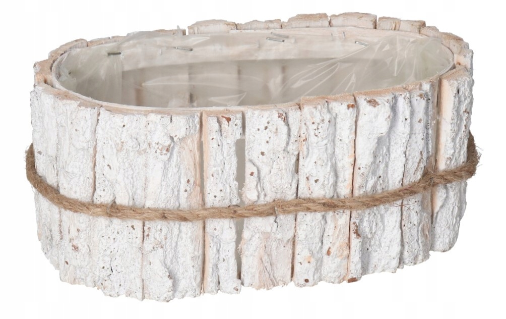 DONICZKA OSŁONKA DREWNIANA KORA KORYTKO DONICZKI