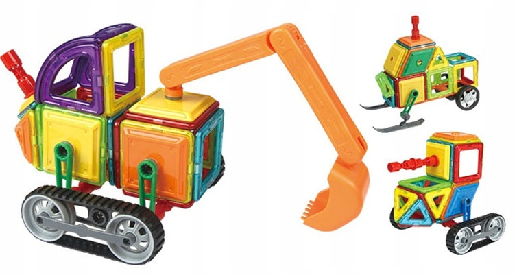 KREATYWNE KLOCKI MAGNETYCZNE MAGICAL MAGNET 78 EL Wiek dziecka 3 m +