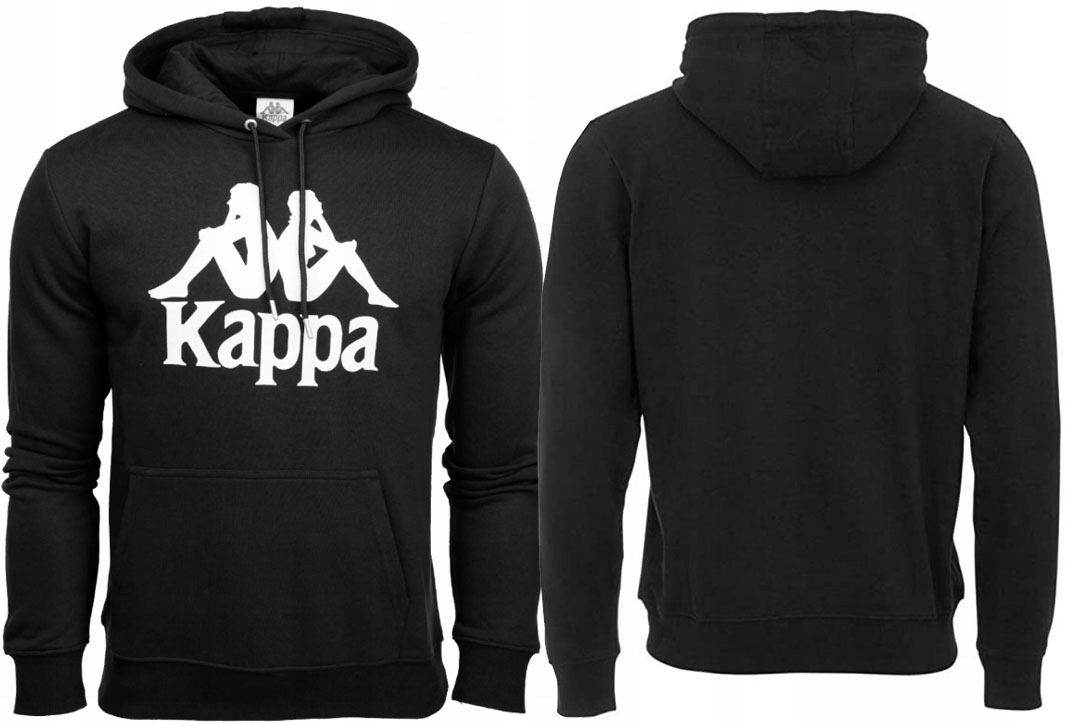 

Bluza Męska Kappa Bawełna Z Kapturem Czarna R. XL