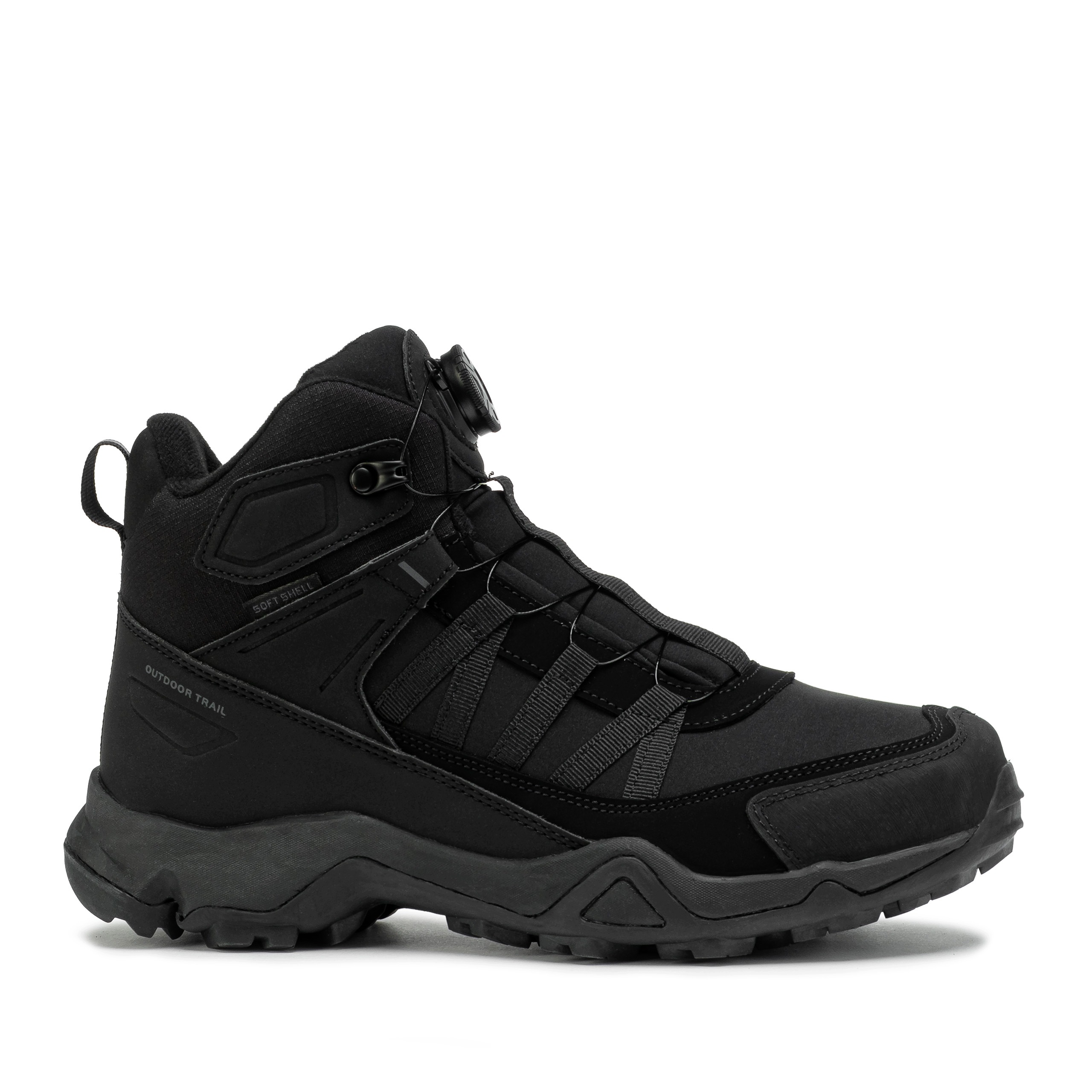 Buty męskie Dk Saxo Boa VB18102 Boa Black Softshell Wysokie