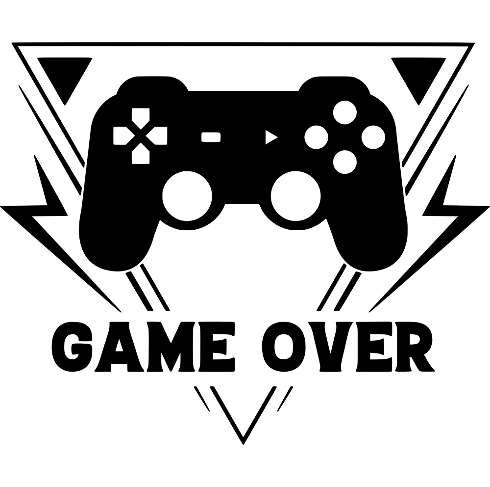 

Naklejka na ścianę Gaming Game Over Pad 44x54 cm