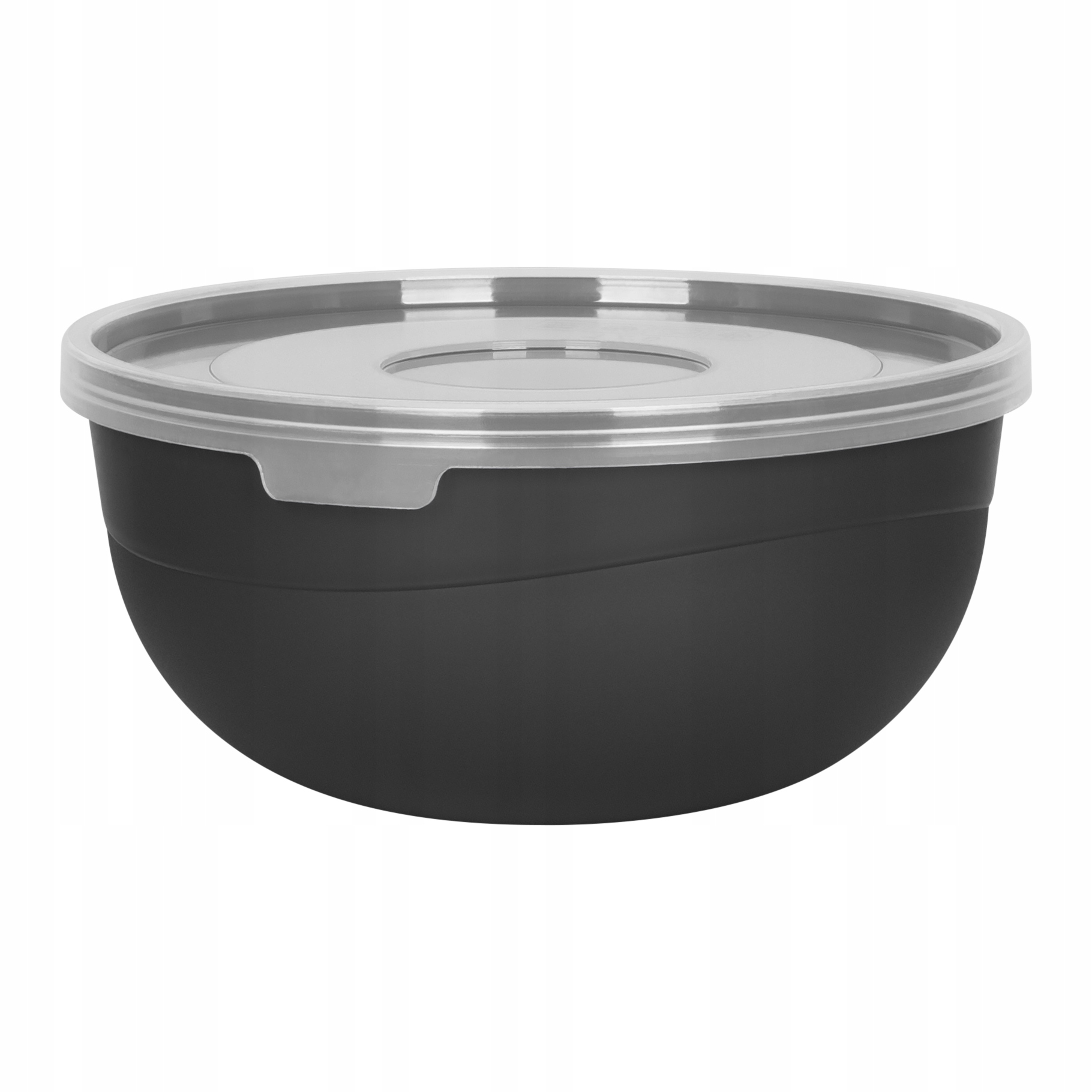 MISECZKA MISKA KUCHENNA PLASTIKOWA DO ŻYWNOŚCI Z POKRYWKĄ 0,7L 14CM CZARNA Stan opakowania oryginalne