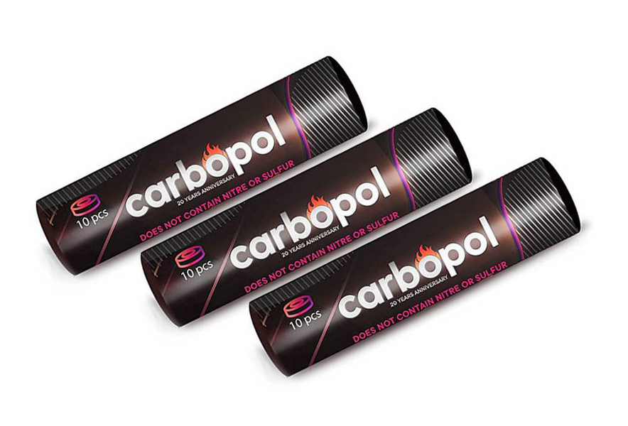 

Węgielki do kadzielnic 40 mm Carbopol 30 sztuk