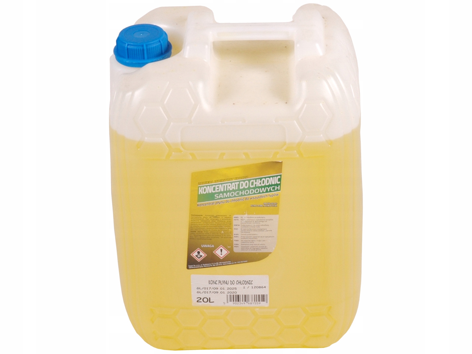 КОНЦЕНТРАТ ОХОЛОДЖУЮЧОЇ РІДИНИ 20Л ЖОВТИЙ STAPAR