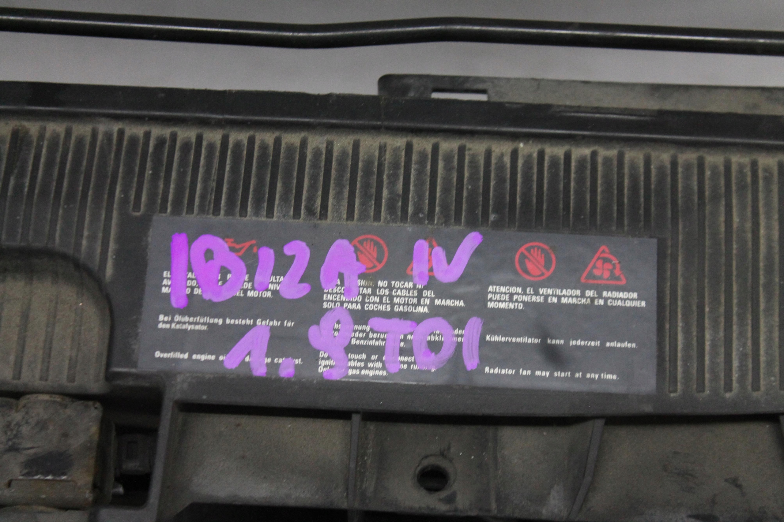 support panel for radiators radiator KOMPLET SEAT IBIZA 6J 1.9 TDI 08-12