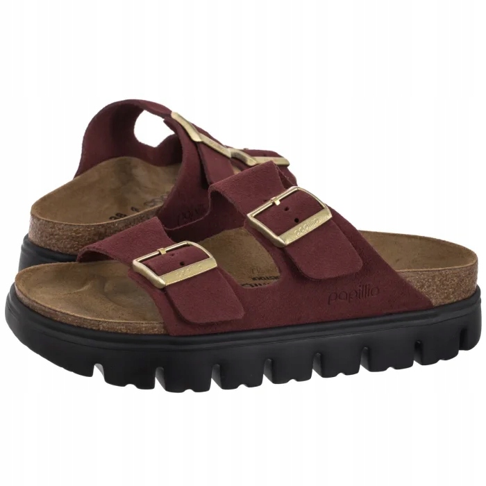 Boty Nazouváky Papillio Arizona Pap Chunky Zinfandel 1030581 Bordová