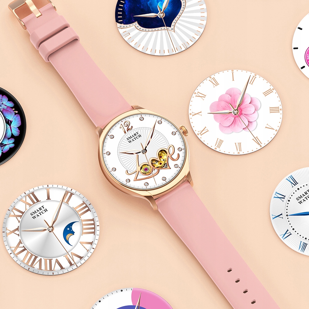 SMARTWATCH ZEGAREK DAMSKI Z FUNKCJĄ ROZMOWY 2PASKI Rodzaj smartwatch