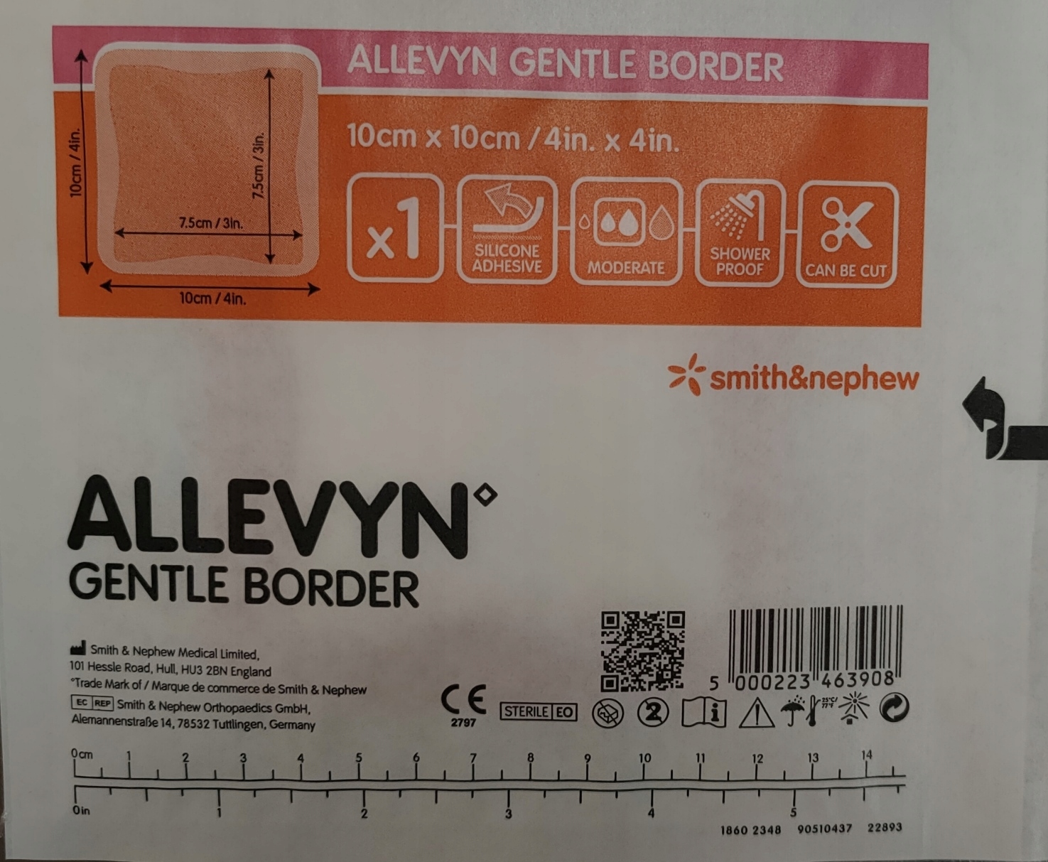 

Allevyn Gentle Border 10x10 cm 1 szt. Delikatny