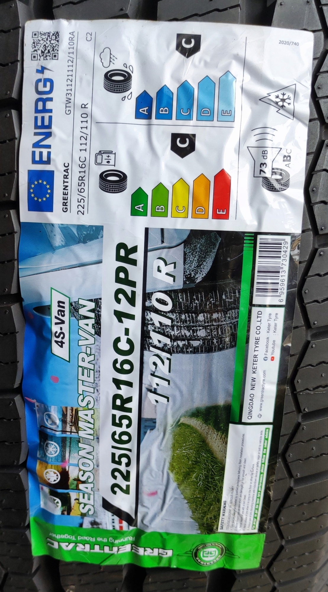 Opony 225/65/16C Greentrac Season Master VAN 2024r 2szt. 3 lata gwar. Klasa pozostałe marki