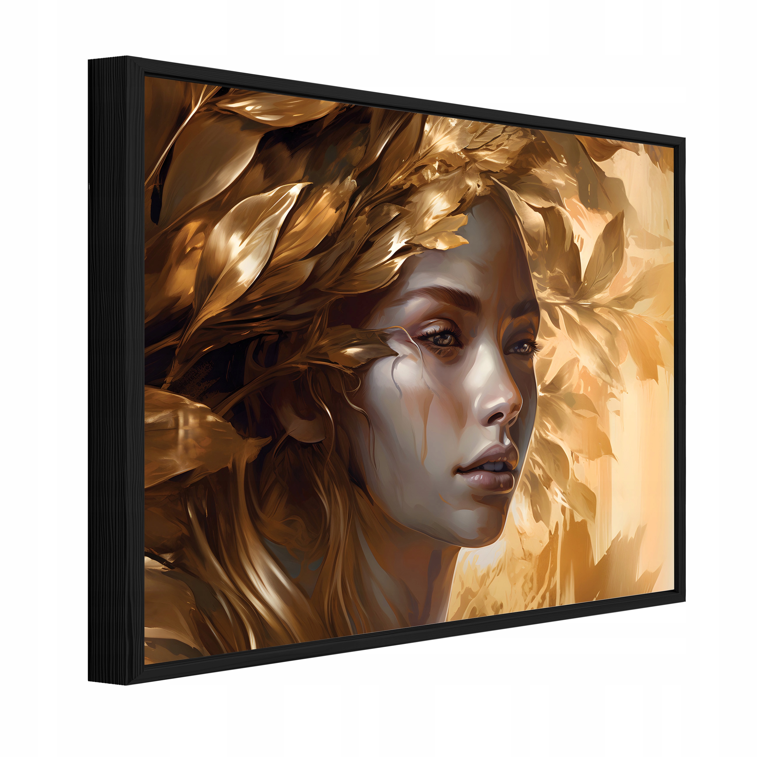 Obraz V Černém Rámu Na Plátně Žena Abstrakce Obývací Pokoj Ložnice 120x80