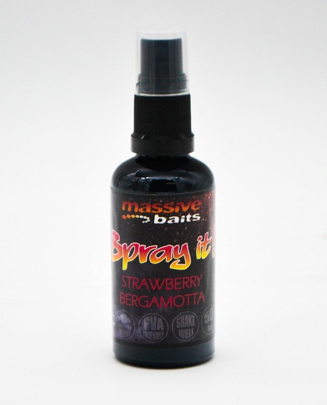 Massive Baits Spray It 50ml Strawberry Bergamotta