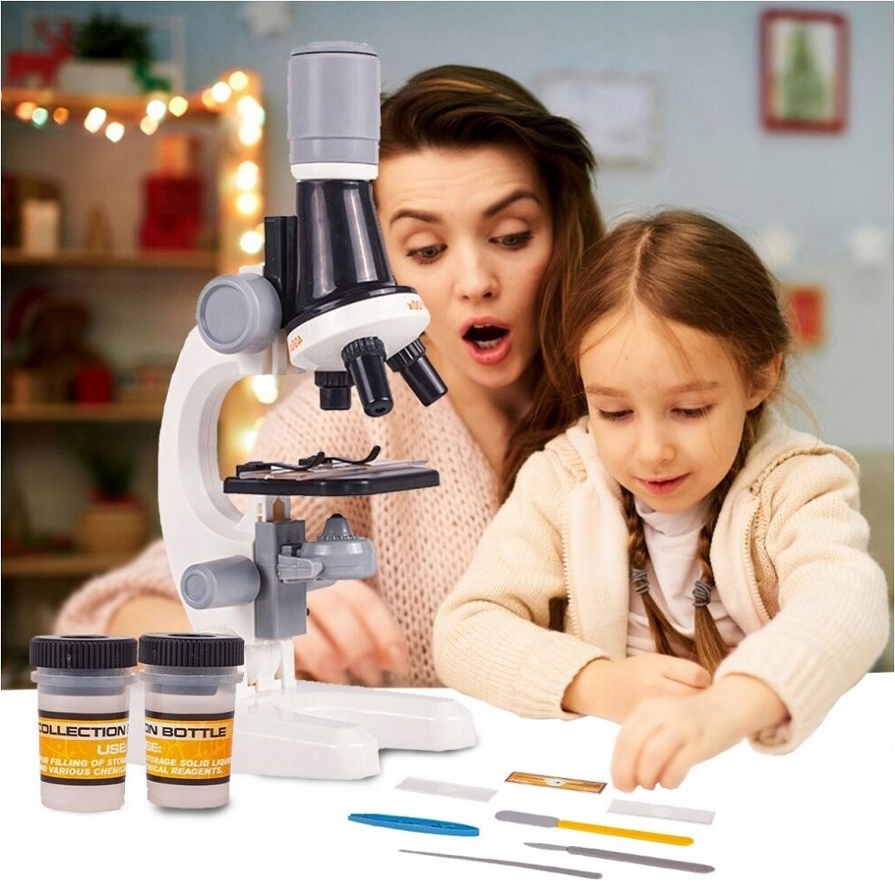 MIKROSKOP CYFROWY EDUKACYJNY LED NAUKOWY DLA DZIECI 1200X + AKCESORIA Szerokość produktu 8 cm