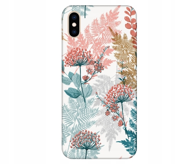 

Etui na telefon iPhone X / Xs Floral kwiaty liscie