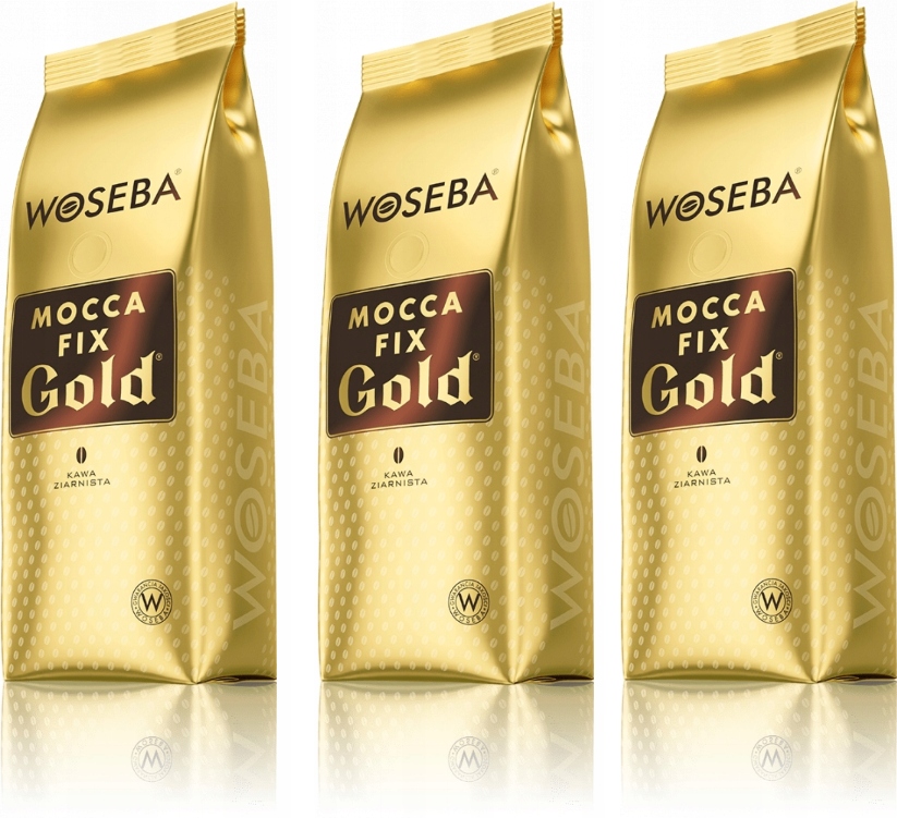 3x Kawa Woseba Mocca Fix Gold Ziarnista 1kg