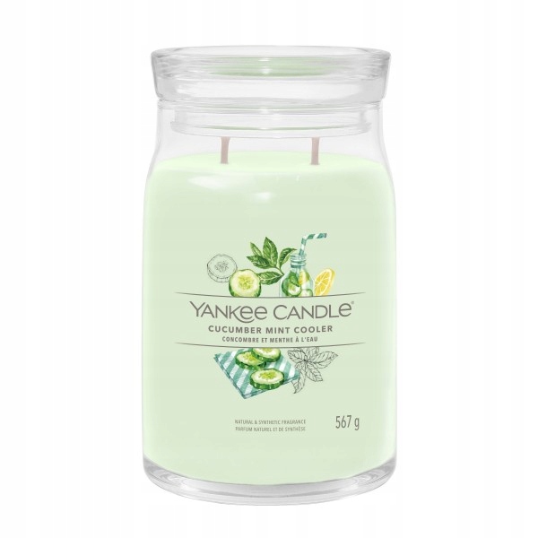 Vonná svíčka sójová Cucumber Mint Cooler Yankee Candle 1 ks