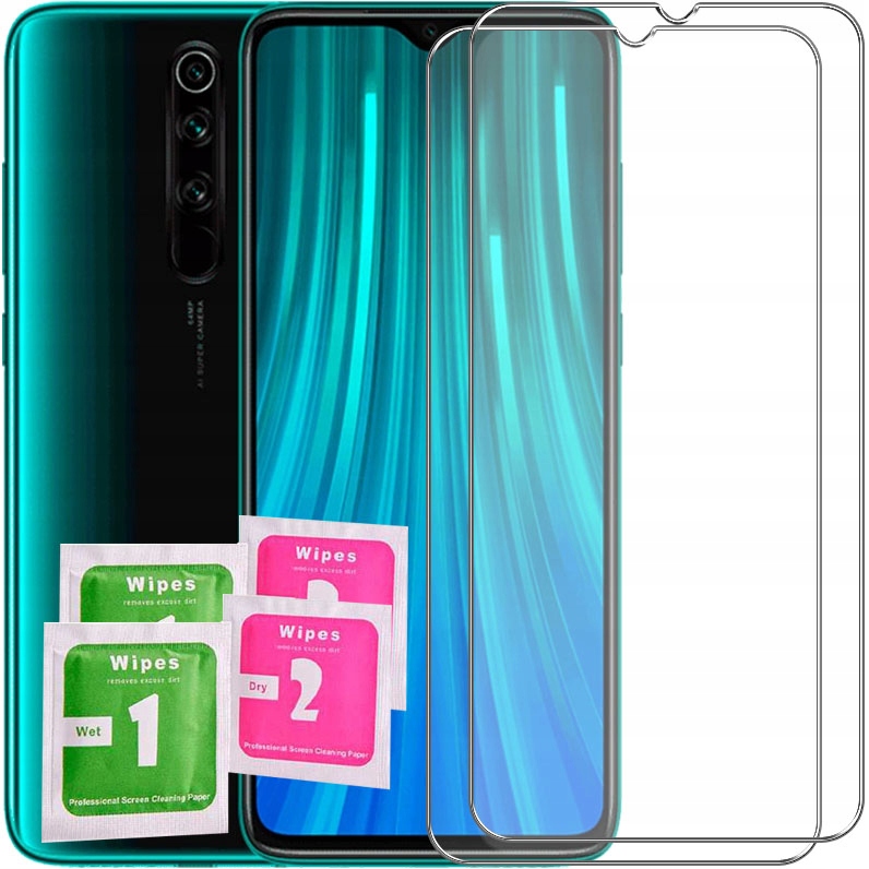 

2x Szkło Hartowane Szybka na Redmi Note 8 Pro