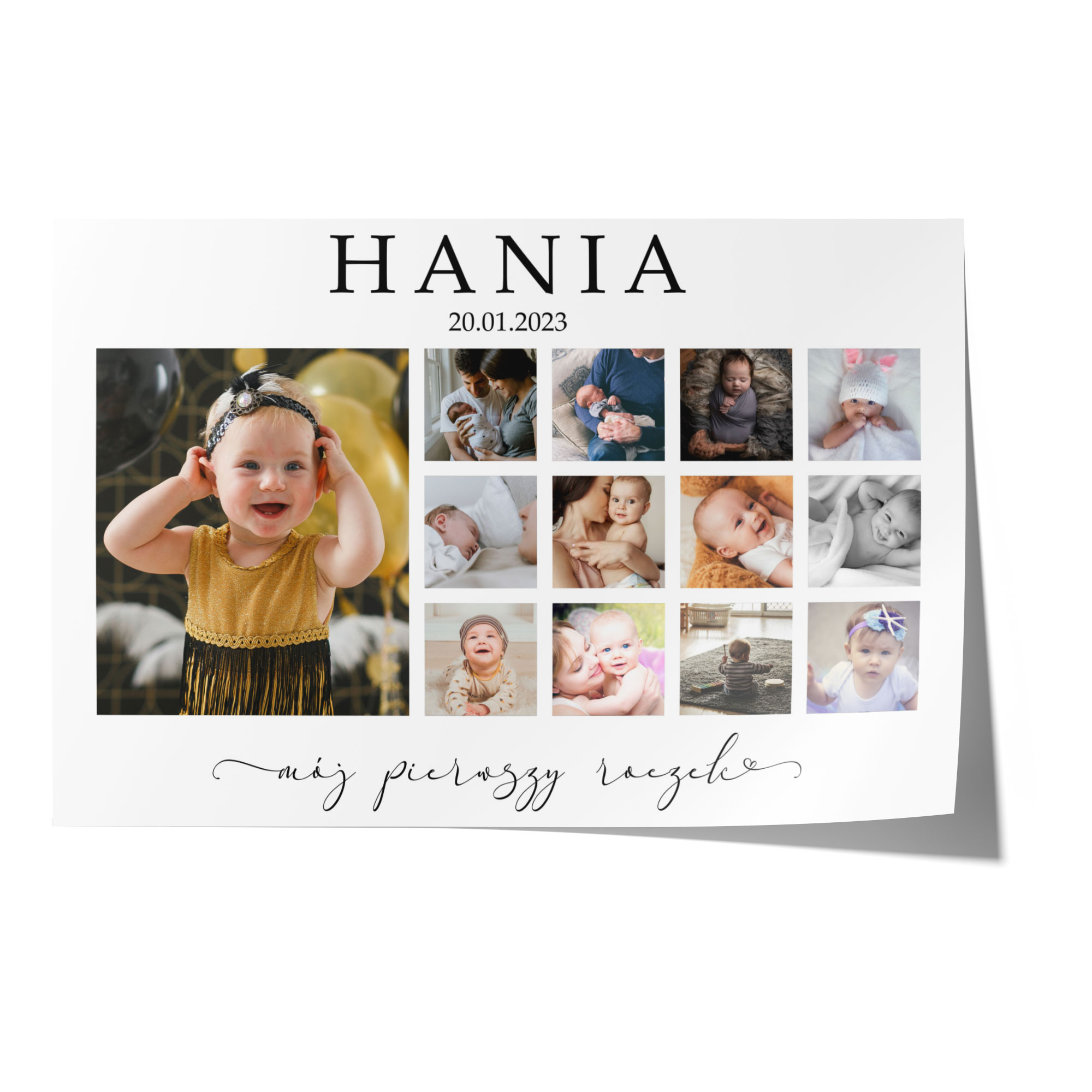 Plakat Urodziny Roczek 30x40 Marka inna marka