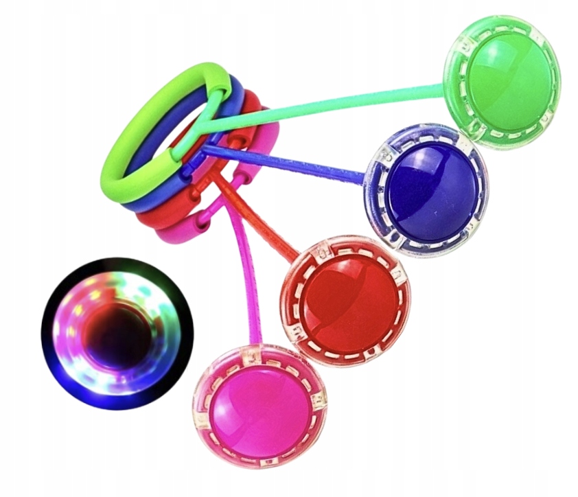 ŚWIECĄCA SKAKANKA LED NA NOGE HULA HOP SKIPPER HULAHOP ZABAWKA DLA DZIECI Bohater brak