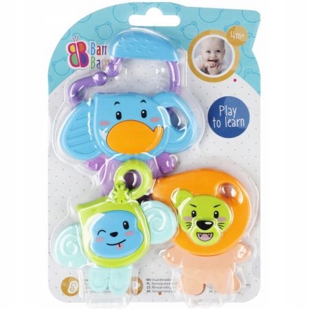 

Bam Bam grzechotka 4w1 Safarii gryzak