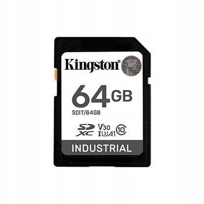Kingston Karta pamięci Sd 64GB Industrial C10 Uhs-i U3 V30 A1 pSLC