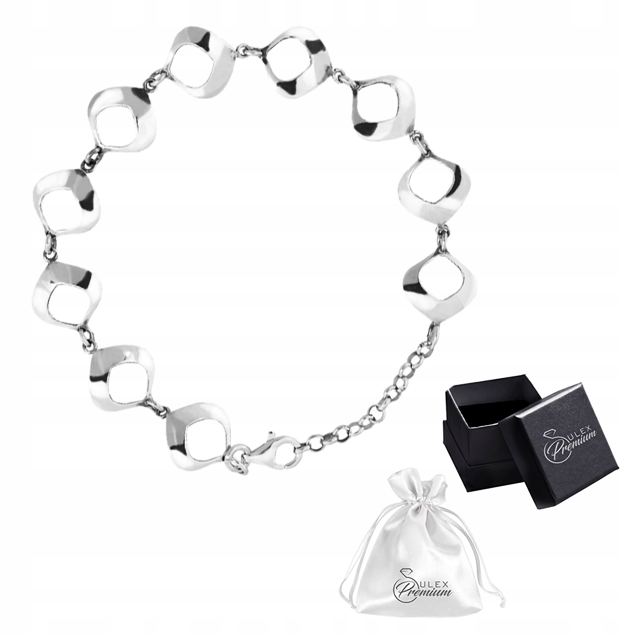 Náramek stříbro ryzost 925 Elegantní Lesklý Minimalistický pro ni