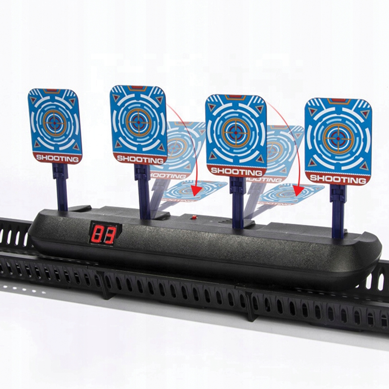 PRZESUWNA TARCZA ELEKTRYCZNA DO NERF 4 CELE Marka inna